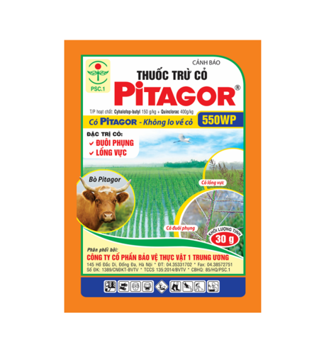 Pitagor 550WP (Cỏ Lúa hậu nảy mầm)